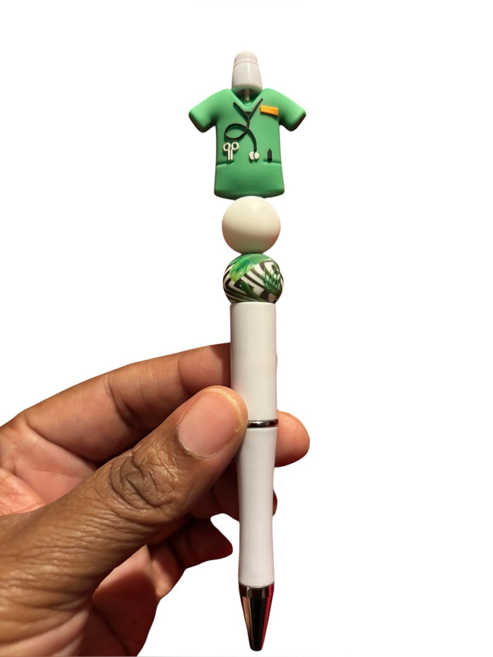 Handcrafted Nurse-themed beaded  Pen